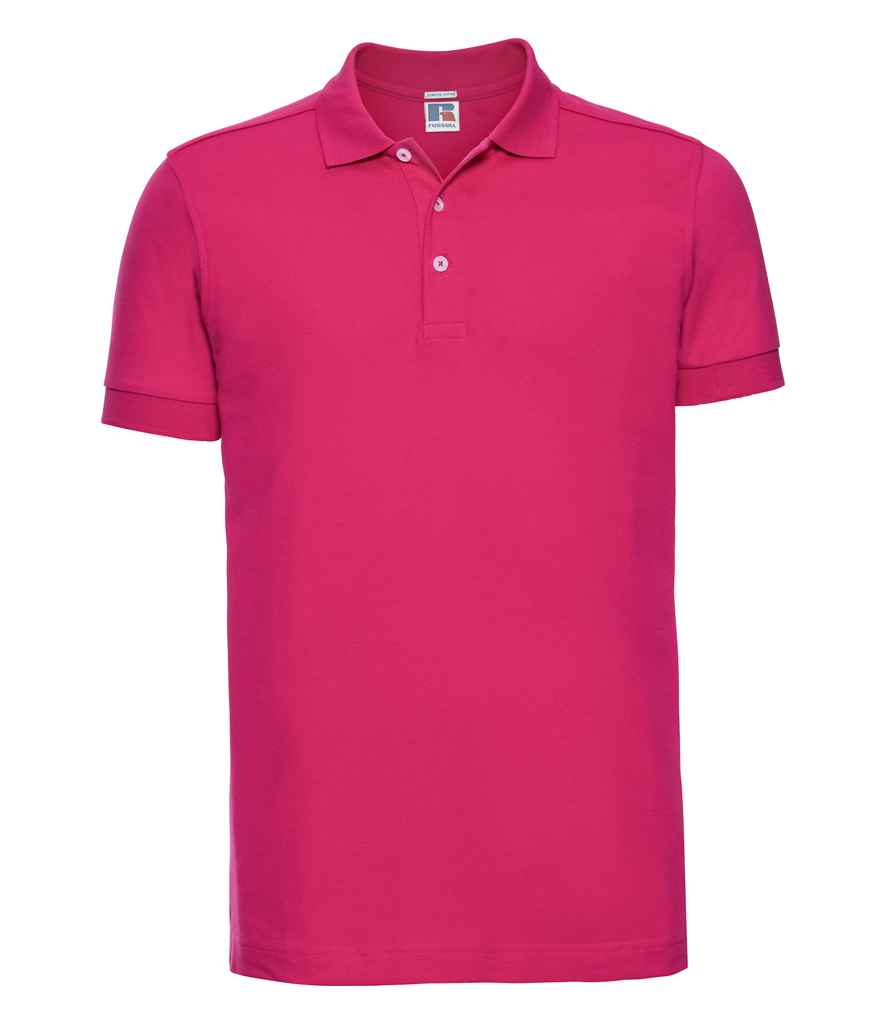 Russell Athletic Stretch Piqué Polo Shirt 566M - Fuchsia