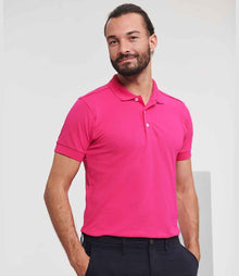 Russell Athletic Stretch Piqué Polo Shirt 566M - 566M Fuchsia Model