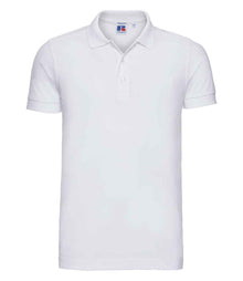 Russell Athletic Stretch Piqué Polo Shirt 566M - White