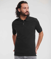 Russell Athletic Classic Cotton Piqué Polo Shirt 569M - 569M Black Model