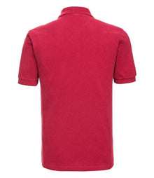 Russell Athletic Classic Cotton Piqué Polo Shirt 569M - 569M Classic Red Back