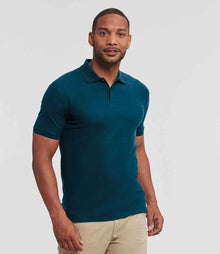Russell Athletic Authentic Eco Piqué Polo Shirt 570M - 570M Petrol Blue Model