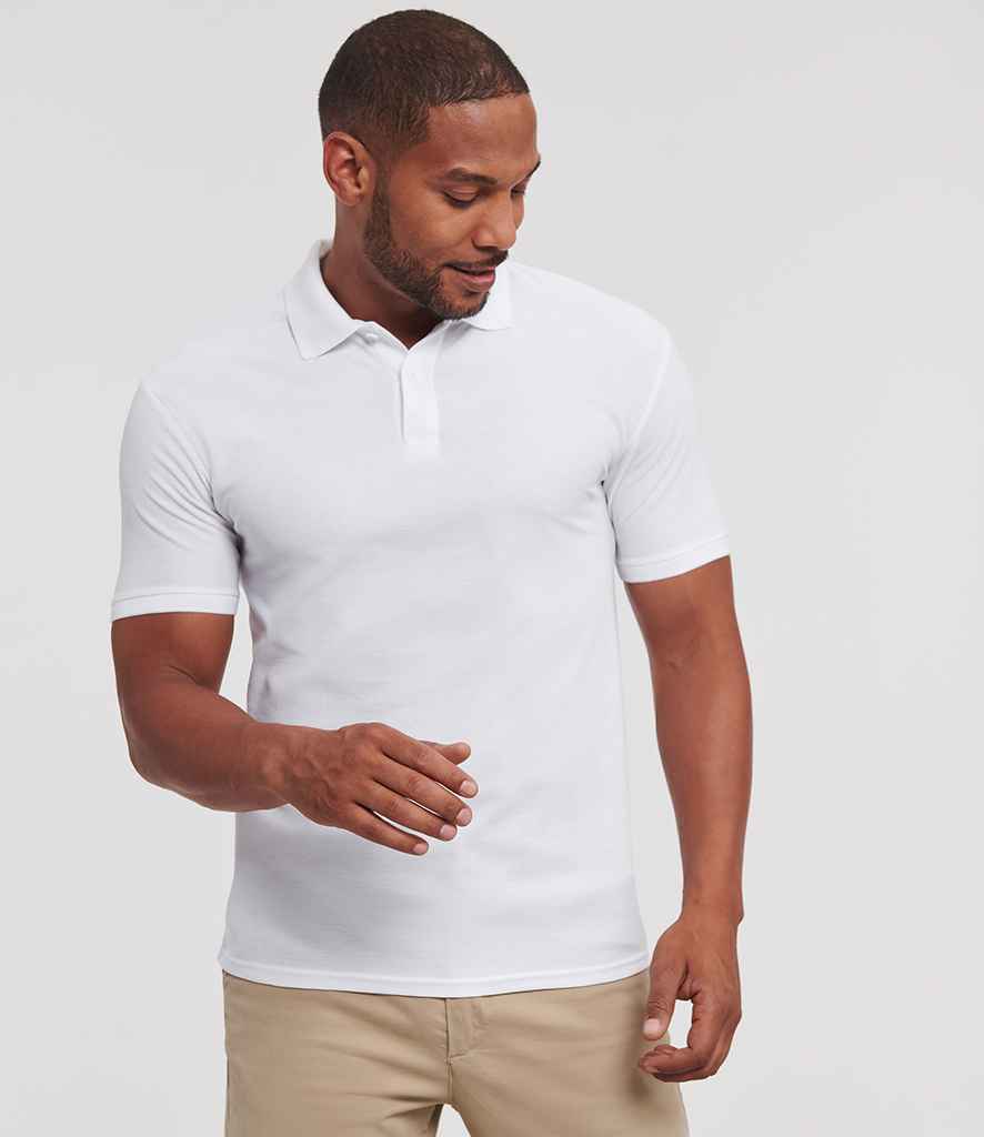 Russell Athletic Authentic Eco Piqué Polo Shirt 570M - 570M White Model