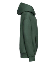 Russell Athletic Kids Hooded Sweatshirt 575B - 575B Bottle Green Side