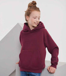 Russell Athletic Kids Hooded Sweatshirt 575B - 575B Burgundy Model