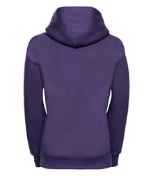 Russell Athletic Kids Hooded Sweatshirt 575B - 575B Purple Back