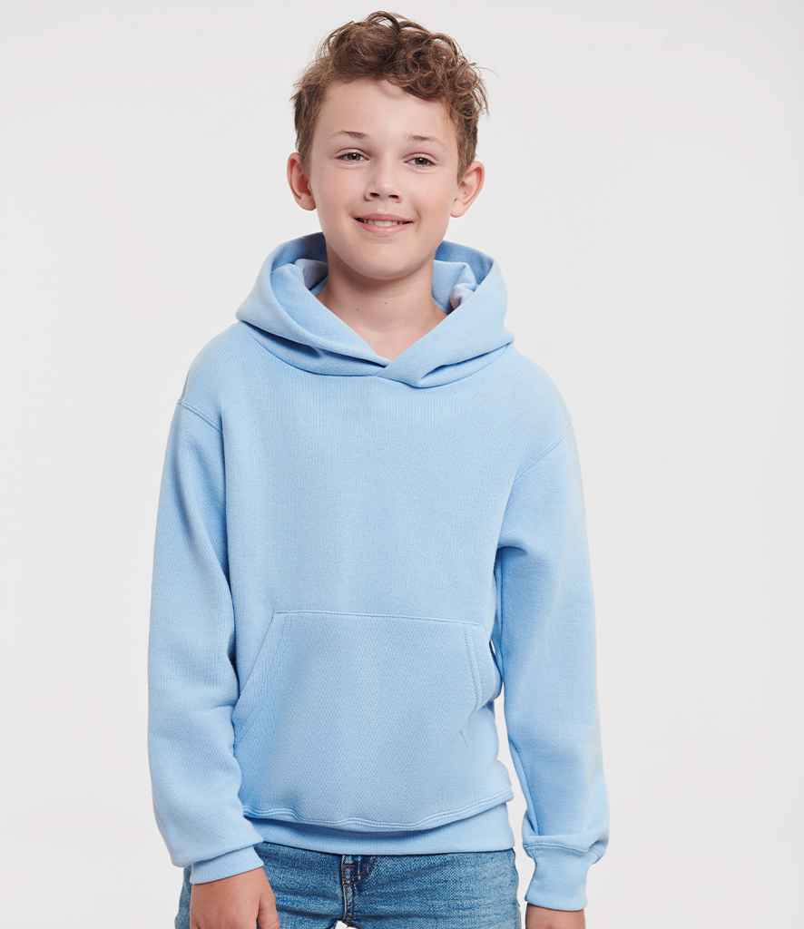 Russell Athletic Kids Hooded Sweatshirt 575B - 575B Sky Blue Model