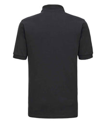Russell Athletic Hardwearing Poly/Cotton Piqué Polo Shirt 599M - 599M Black Back