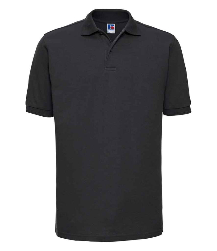 Russell Athletic Hardwearing Poly/Cotton Piqué Polo Shirt 599M - Black
