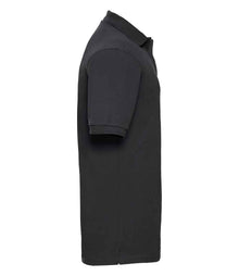 Russell Athletic Hardwearing Poly/Cotton Piqué Polo Shirt 599M - 599M Black Side