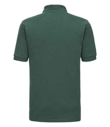Russell Athletic Hardwearing Poly/Cotton Piqué Polo Shirt 599M - 599M Bottle Green Back