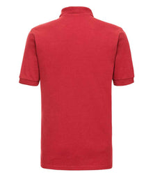 Russell Athletic Hardwearing Poly/Cotton Piqué Polo Shirt 599M - 599M Bright Red Back