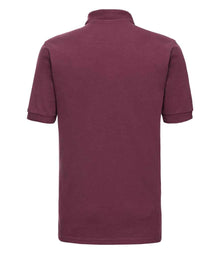 Russell Athletic Hardwearing Poly/Cotton Piqué Polo Shirt 599M - 599M Burgundy Back