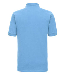 Russell Athletic Hardwearing Poly/Cotton Piqué Polo Shirt 599M - 599M Sky Blue Back