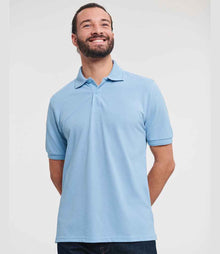 Russell Athletic Hardwearing Poly/Cotton Piqué Polo Shirt 599M - 599M Sky Blue Model