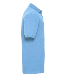Russell Athletic Hardwearing Poly/Cotton Piqué Polo Shirt 599M - 599M Sky Blue Side