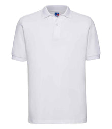 Russell Athletic Hardwearing Poly/Cotton Piqué Polo Shirt 599M - White
