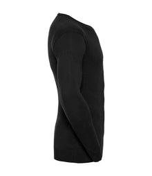 Russell Athletic Collection Cotton Acrylic V Neck Sweater 710M - 710M Black Side