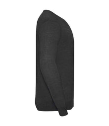 Russell Athletic Collection Cotton Acrylic V Neck Sweater 710M - 710M Charcoal Marl Side
