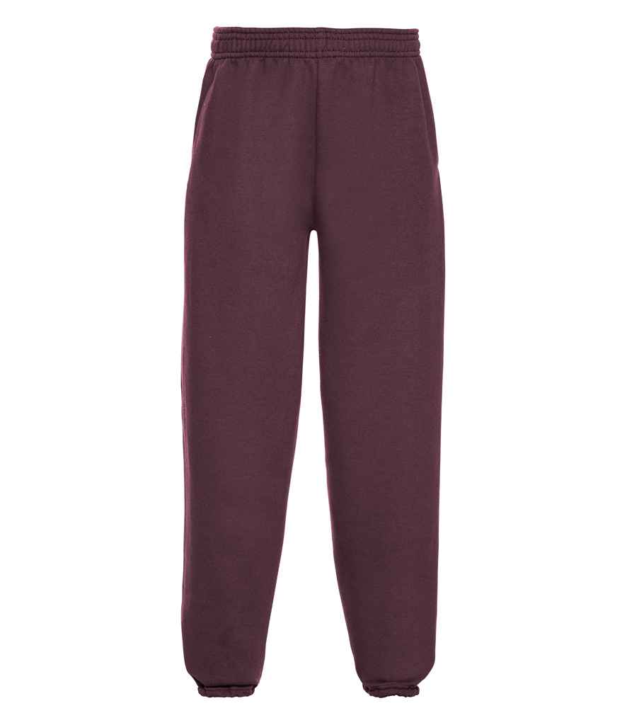 Russell Athletic Kids Elasticated Hem Jog Pants 750B - Burgundy