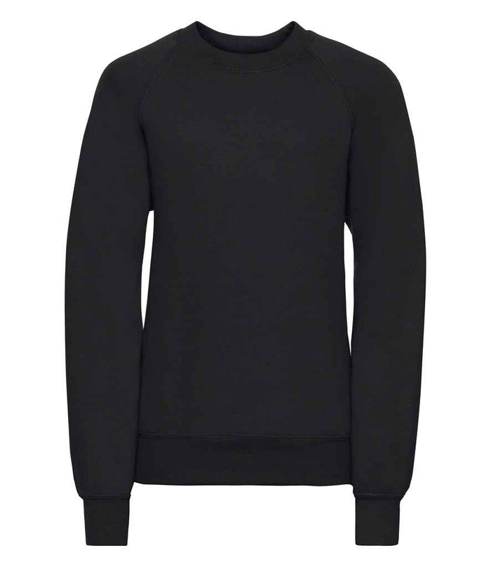 Russell Athletic Kids Raglan Sweatshirt 762B - Black