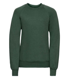 Russell Athletic Kids Raglan Sweatshirt 762B - Bottle Green
