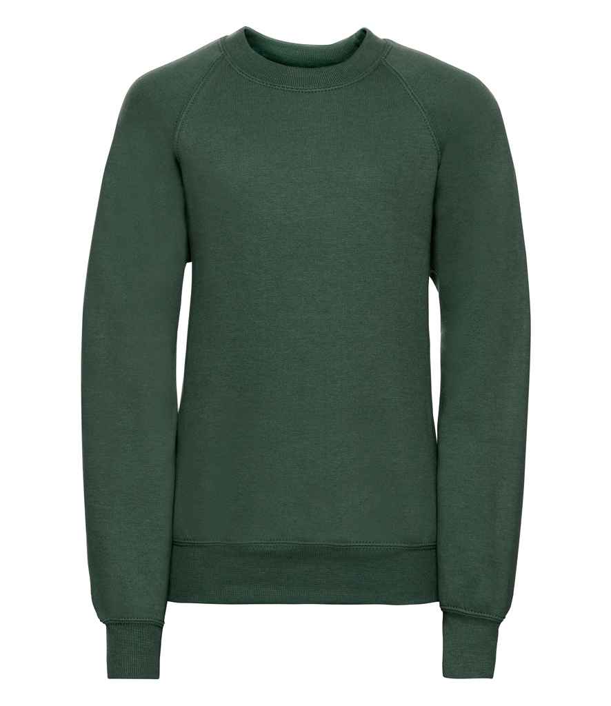 Russell Athletic Kids Raglan Sweatshirt 762B - Bottle Green