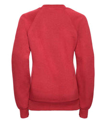 Russell Athletic Kids Raglan Sweatshirt 762B - 762B Bright Red Back