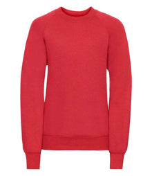 Russell Athletic Kids Raglan Sweatshirt 762B - Bright Red