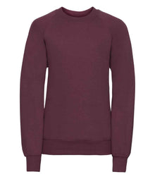 Russell Athletic Kids Raglan Sweatshirt 762B - Burgundy