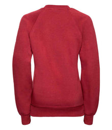 Russell Athletic Kids Raglan Sweatshirt 762B - 762B Classic Red Back
