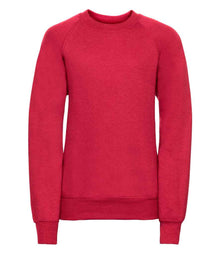 Russell Athletic Kids Raglan Sweatshirt 762B - Classic Red