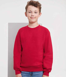 Russell Athletic Kids Raglan Sweatshirt 762B - 762B Classic Red Model