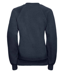 Russell Athletic Kids Raglan Sweatshirt 762B - 762B French Navy Back
