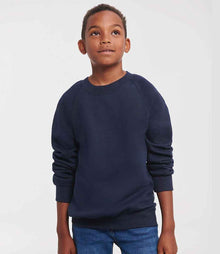 Russell Athletic Kids Raglan Sweatshirt 762B - 762B French Navy Model