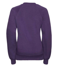 Russell Athletic Kids Raglan Sweatshirt 762B - 762B Purple Back
