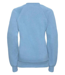 Russell Athletic Kids Raglan Sweatshirt 762B - 762B Sky Blue Back