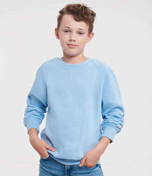 Russell Athletic Kids Raglan Sweatshirt 762B - 762B Sky Blue Model