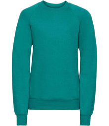 Russell Athletic Kids Raglan Sweatshirt 762B - Winter Emerald