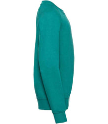 Russell Athletic Kids Raglan Sweatshirt 762B - 762B Winter Emerald Side