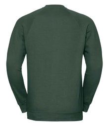 Russell Athletic Raglan Sweatshirt 762M - 762M Bottle Green Back