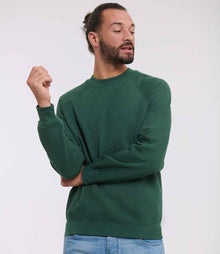 Russell Athletic Raglan Sweatshirt 762M - 762M Bottle Green Model