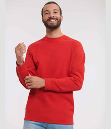 Russell Athletic Raglan Sweatshirt 762M - 762M Bright Red Model