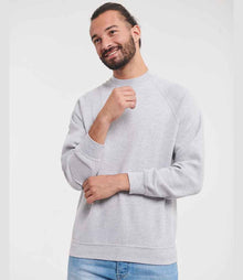 Russell Athletic Raglan Sweatshirt 762M - 762M Light Oxford Model