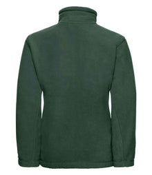 Russell Athletic Kids Outdoor Fleece Jacket 870B - 870B Bottle Green Back