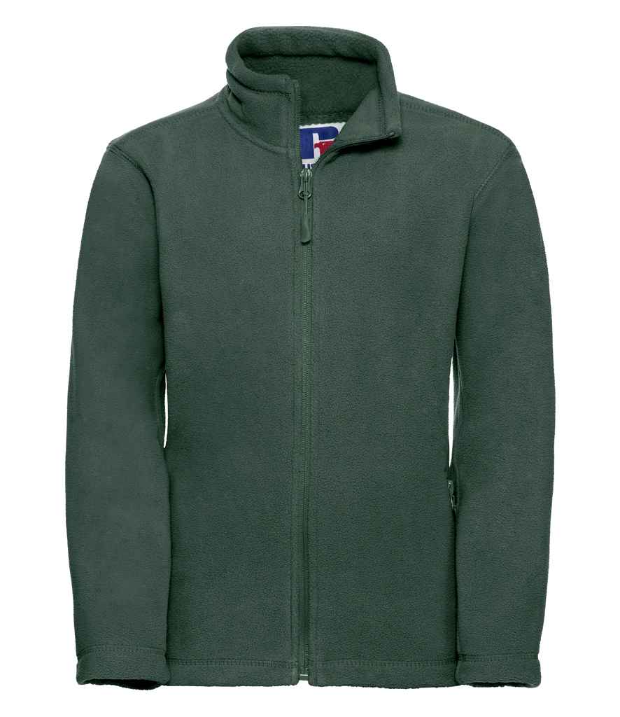 Russell Athletic Kids Outdoor Fleece Jacket 870B - Bottle Green