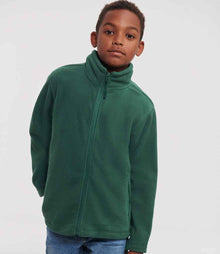 Russell Athletic Kids Outdoor Fleece Jacket 870B - 870B Bottle Green Model
