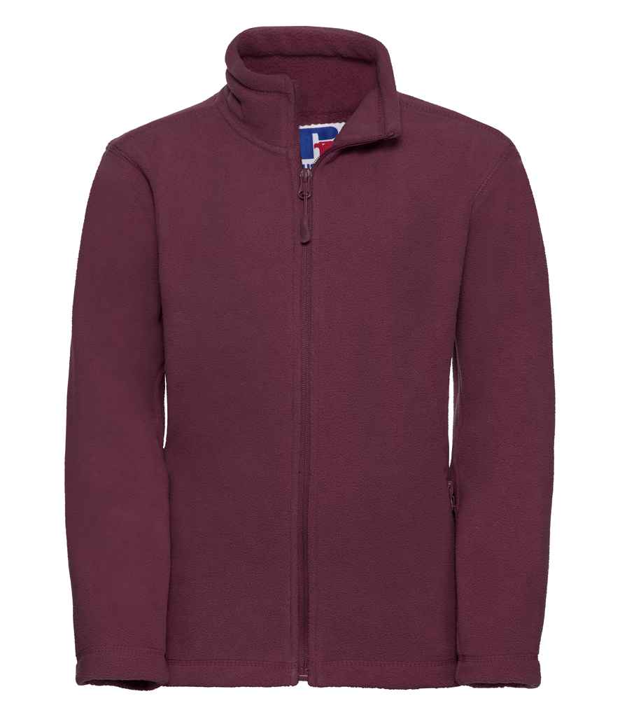 Russell Athletic Kids Outdoor Fleece Jacket 870B - Burgundy
