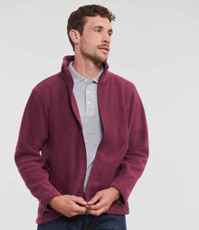 Russell Athletic Outdoor Fleece Jacket 870M - 870M Burgundy Model