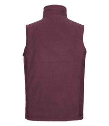 Russell Athletic Outdoor Fleece Gilet 872M - 872M Burgundy Back